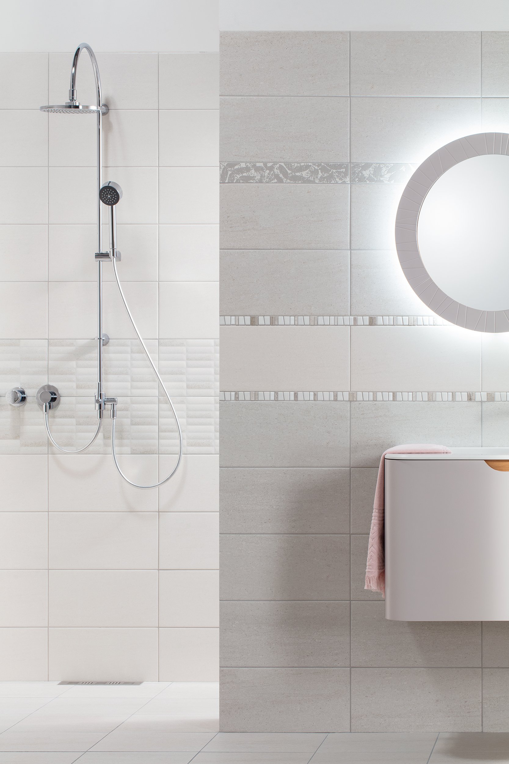 #RAKO #Garda #Obklady a dlažby #Koupelna #kámen #Moderní styl #šedá #Matný obklad #Střední formát #350 - 500 Kč/m2 #new 
